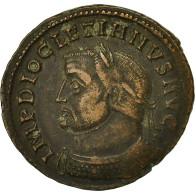 Monnaie, Dioclétien, Follis, 302-304, Lyon, SUP, Cuivre, RIC:113a - La Tétrarchie (284 à 307)
