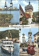 72112891 Bregenz Vorarlberg Bodensee Kirche Turm Ausflugsschiff Bregenz - Sonstige & Ohne Zuordnung