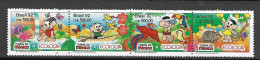 Brasil 1992 Turma Da Mónica Ecologia-Conferência Da ONU Sobre O Meio Ambiente E Desenvolvimento RHM  C1801-C1804 - Unused Stamps