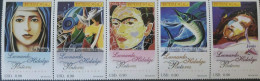 OH) 2002 ECUADOR, ART - PAINTINGS BY  LEONARDO HIDALGO,  SET MNH - Equateur