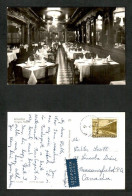 HUNGARY    VINTAGE RESTAURANT HUNGARIA ETTEREM REAL PHOTO USED AIRMAIL POSTCARD TO CANADA (PC-228) - Hongrie