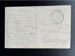 NETHERLANDS 1939 POSTCARD BERGEN (NH) TO BEVERWIJK 20-10-1939 NEDERLAND MILITAIRE POST - Lettres & Documents