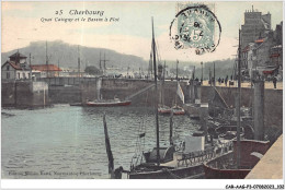 CAR-AAGP3-50-0251 - CHERBOURG - Quai Caligny Et Le Bassin à Flot  - Cherbourg