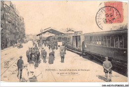 CAR-AAEP3-44-0213 - NANTES - Arrivée D'un Train De Bretagne En Gare De La Bourse - Carte Vendue En L'etat - Nantes