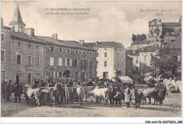 CAR-AACP6-48-0491 - LE CHAMBON-LE-CHATEAU - La Place Un Jour De Foire - Agriculture - Sonstige & Ohne Zuordnung