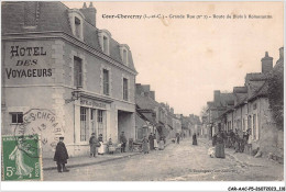 CAR-AACP5-41-0415 - COUR CHEVERNY - La Grande Rue - Route De BLois à Romorantin - Hotel Des Voyageurs - Cheverny