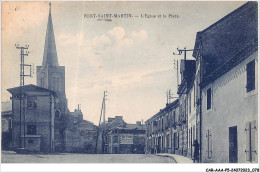 CAR-AAAP5-44-0344 - PONT SAINT MARTIN - L'Eglise Et La Place - Andere & Zonder Classificatie