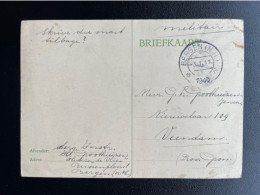 NETHERLANDS 1940 POSTCARD BERGEN (NH) TO VEENDAM 03-01-1940 NEDERLAND MILITAIRE POST - Cartas & Documentos