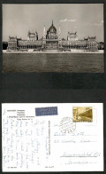 HUNGARY    VINTAGE PARLIAMENT REAL PHOTO USED AIRMAIL POSTCARD TO CANADA (64/IV/20) (PC-229) - Hungary