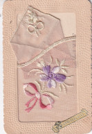 FANTAISIE(CARTE BRODEE)MOUCHOIR(ANNIVERSAIRE) - Embroidered