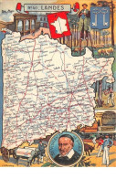 40. N°53232. LANDES .Blondel La Rougery. 1945. Carte Géographique - Otros & Sin Clasificación