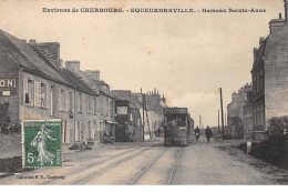 50 .n° 107303 . Equeurdreville .tramway .hameau Ste Anne . - Equeurdreville