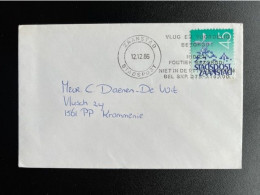 NETHERLANDS 1986 LETTER ZAANSTAD TO KROMMENIE 12-12-1986 NEDERLAND STADSPOST - Storia Postale