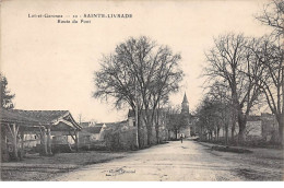 47 .n° 108523 . Sainte Livrade . Route Du Pont .le Clocher De L Eglise . - Autres & Non Classés