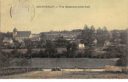 45 - N°75364 - COURTENAY - Vue Générale (côté Est) - Carte Toilée - Courtenay