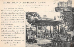 42 - MONTROND LES BAINS - SAN54435 - Pavillon De La Source Et Les Ruines Du Château - Other & Unclassified