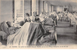 44 - NANTES - SAN39974 - Un Dortoir De Soldats Blessés - Hôpital De La Croix Rouge Française - Rue De Bel Air - Nantes