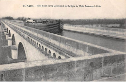 47 - AGEN - SAN38778 - Pont Canal Sur La Garonne Et Sur La Ligne Du Midi, Bordeaux à Cette - Agen