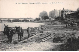 40 - DAX - SAN43511 - Attelage De Mules Landais - Les Quais De L' Adour - Dax