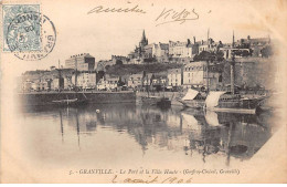 50 - GRANVILLE - SAN42396 - Le Port Et Le Ville Haute - Granville