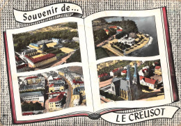 Le Creusot Torcy Souvenir Livre Ouvert Multivues La Pie Lapie - Le Creusot