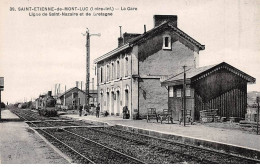 44 - SAINT ETIENNE DE MONT LUC - SAN49595 - La Gare - Ligne De Saint Nazaire Et De Bretagne - Train - Saint Etienne De Montluc