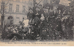 44 - NANTES - SAN51659 - Fêtes De La Mi Carême 1914 - "Le Char De La Mi Carême A Guéri La Neurasthénie" - Pli - Nantes