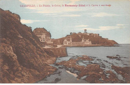 50 - GRANVILLE - SAN46293 - La Falaise - La Grève - Le Normandy Hôtel - Le Casino à Mer Haute - Granville