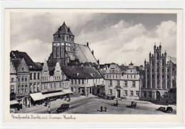 39004521 - Greifswald Mit Markt Und Marien-Kirche Ungelaufen  Top Erhaltung. - Greifswald