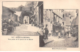 50-SAN59219-LE MONT SAINT MICHEL.L'Hôtel Poulard Jeune.Vue Prise De La Porte De La Herse - Le Mont Saint Michel