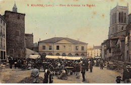 42-SAN59066-ROANNE.Place Du Château.Le Marché - Roanne