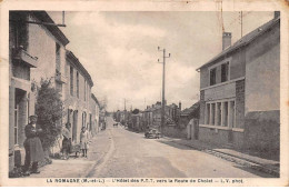 49-AM22024.La Romagne.L'hotel Des PTT Vers La Route De Cholet.Pli - Autres & Non Classés