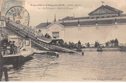 49-AM21977.Angers.Exposition D'Angers 1906.N°15.Le Toboggan Avant La Plongée.Manège.En L'état.Décolé - Angers