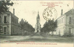 40.MORCENX.EGLISE ST VINCENT DE PAUL ET GROUPE SCOLAIRE DE MORCENX - Morcenx