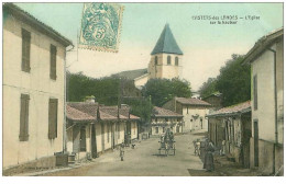 40.CASTETS DES LANDES.n°15501.L'EGLISE SUR LA HAUTEUR - Castets