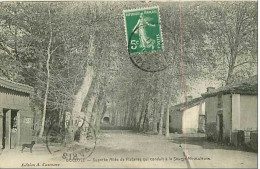 40.BUGLOSE.SUPERBE ALLEE DE PLATANES QUI CONDUIT A LA SOURCE MIRACULEUSE - Autres & Non Classés