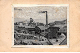 42 - N°90407 - SAINT-ETIENNE - Usine - Carte Tissée Soie - Saint Etienne