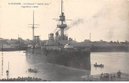 44 - SAN62826 - ST NAZAIRE - Le Cuirassé Amiral Aube S'apprêtant à Sortir - Saint Nazaire