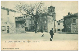 42.CHAVANAY.n°17.PLACE DE L'EGLISE - Other & Unclassified