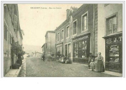 42.BELMONT.RUE DU CENTRE.EPICERIE-MERCERIE. MAGASIN CROZIER FERBLANTIER.CAFE - Belmont De La Loire