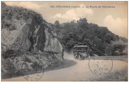 42 . N° 48937 . Pelussin . La Route De Chavanay . Autobus - Pelussin