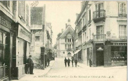 41.MONTRICHARD.LA RUE NATIONALE ET L'HOTEL DE VILLE.HORLOGERIE.EPICERIE - Montrichard