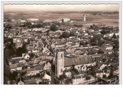 41.MER.VUE GENERALE ET AU PREMIER PLAN, L'EGLISE (XIIe S).LA FRANCE VUE DU CIEL.....CPSM. - Mer