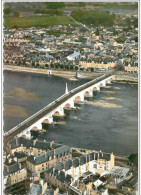 41.BLOIS.VUE AERIENNE SUR LE PONT ET SUR LA LOIRE.CPSM - Blois