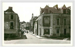 44.GUEMENE-PENFAO.RUE DE L'HOTEL DE VILLE.CAFE.CPSM - Guémené-Penfao