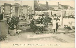 44.BATZ.HOTEL DES VOYAGEURS.LA TERRASSE FLEURIE - Batz-sur-Mer (Bourg De B.)