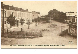 43.ARVANT.n°6709.L'AVENUE DE LA GARE.HOTEL ET CAFE DU MIDI - Autres & Non Classés