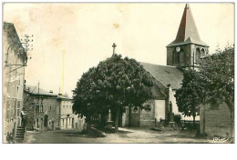 42.SOLEYMIEUX.n°21.L'EGLISE ET LA ROUTE DE MONTBRISON.CPSM - Other & Unclassified