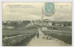 42.SAINT PAL EN CHALENCON.VUE GENERALE.PRISE DE LA ROUTE DE CRAPONNE (ASPECT SUD OUEST) - Autres & Non Classés