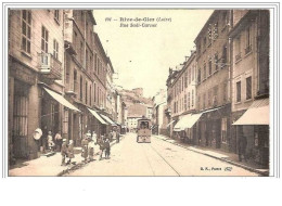 42.RIVE DE GIER.RUE SADI CARNOT.TRAMWAY. - Rive De Gier